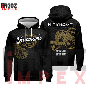 Meilleure vente de sweat à capuche en molleton personnalisé pour hommes 100% polyester avec motif de mascotte sublimé imprimé brodé pour vêtements d'hiver décontractés - Product Image 3