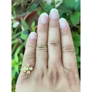 Citrine Floral <b>Ring</b> <b>925</b> Sterling <b>Silver</b> Handmade Flower Gemstone <b>Ring</b> Wholesale Jewelry Supplier - Product Image 4