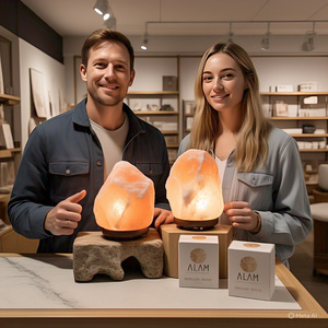 Customized Eco-friendly 4-6 Kgs Organic Natural Himalayan Salt <b>Lamp</b> Home Decoration Angel Religious Feng Cross Flower Animal - Product Image 2