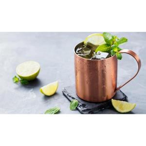 Taza de Cobre Tradicional Hecha a Mano en Oferta, con Acabado Liso y Forma para Cócteles Moscow Mule, Accesorios de Bar y Artículos de Regalo - Product Image 2