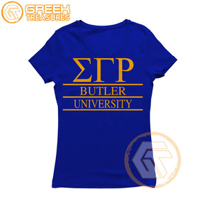 Sigma Gamma Rho T-shirt pour femme sur mesure Vêtements de sororité Jersey de coton T-shirt respirant de haute qualité Vêtements grecs pour femme - Product Image 3