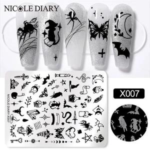 Nail Stamping Plate Rectangle Stainless Steel Stencils for Young <b>Girl</b> Nail Art by NICOLE <b>DIARY</b> - Product Image 4