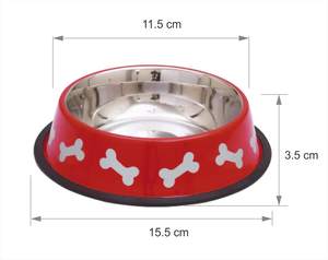 Cuencos de acero inoxidable para alimentación de agua y comida para mascotas, cuencos para perros y gatos, para alimentación de agua y comida - Product Image 3