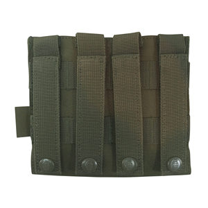 Pochette double pour chargeurs Vanguard - Vert olive, fixation MOLLE, maintien élastique, pochette utilitaire MOLLE, camouflage personnalisé - Product Image 3