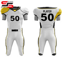 Venta al por mayor de fútbol americano Jersey y pantalones de sublimación personalizada impreso uniforme de fútbol americano totalmente personalizar equipo de desgaste