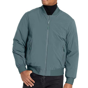 Custom Men's Bomber Jacket Casual Slim Fit Flight Jacket Lightweight Windbreaker Outdoor Sportswear <b>Padded</b> Zip Up <b>Coat</b> Wholesale - Product Image 1