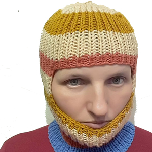 Bonnets à capuche tricotés hiver cagoule chapeaux femmes Style extérieur plus chaud cordon chapeaux une pièce cou col bonnets casquette - Product Image 4