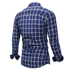Personnalisé meilleure qualité chemise décontractée pour hommes chemise boutonnée à manches longues chemise décontractée de coupe normale - Product Image 2