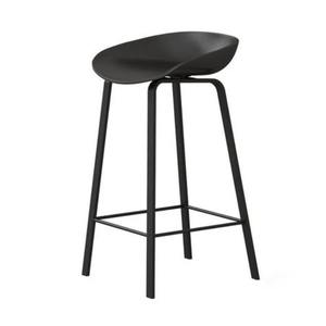 Tabouret en fer de luxe unique avec coussin en velours, parfait pour les hôtels haut de gamme et les restaurants de luxe exclusifs - Product Image 1