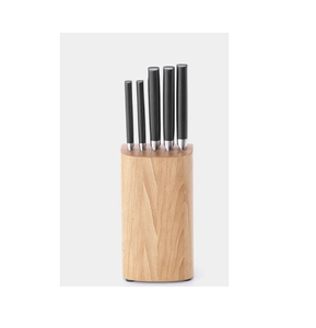 Portacuchillos de cocina de madera profesional portacuchillos de acero inoxidable de madera para pieza de diseño color madera natural - Product Image 5