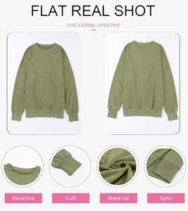 เสื้อสเวตเตอร์คอกลมแขนยาวของผู้หญิงเสื้อสวมหัวลำลองน้ำหนักเบาสวมใส่สบายเหมาะสำหรับฤดูใบไม้ร่วงฤดูหนาว - Product Image 5