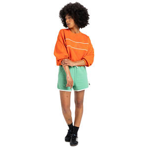 Custom Oversized French Terry Crew Neck <b>Long</b> Sleeve Winter <b>Sweatshirt</b> <b>for</b> <b>Women</b>-100% Cotton Eco-Friendly Crop Top - Product Image 2