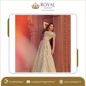 Lehenga Choli-Ropa Étnica de lujo de alta calidad, ropa de imitación con bordado de Georgette, 2023 - Product Image 3