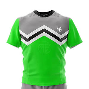 Créez Votre Propre Logo Ensembles de Maillots de Rugby à Manches Courtes Écologiques 100% Polyester Service OEM Vente Chaude Confort à Porter - Product Image 6