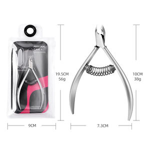 Outils professionnels d'art d'ongle pince à cuticules à Double ressort en acier inoxydable de haute qualité pince à cuticules avec boîte - Product Image 6