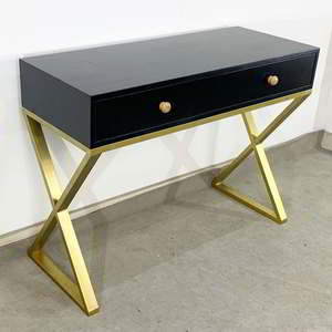 Commode moderne en métal et MDF avec finition chêne pour salon et chambre à coucher - Product Image 2