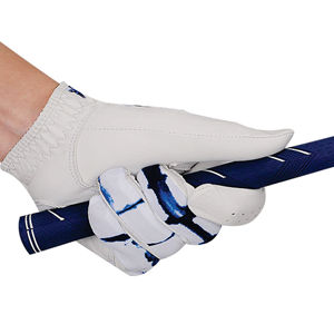 Gants de golf respirants en peau de mouton véritable pour hommes, poignée gauche optimisée pour le sport avec particules antidérapantes pour le sport - Product Image 4