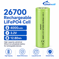 بطارية ليثيوم أيون أسطوانية قابلة لإعادة الشحن شاركسيل SX-26700-4600-3.7V 26700 بسعة 4600 مللي أمبير في الساعة وجهد 3.7 فولت