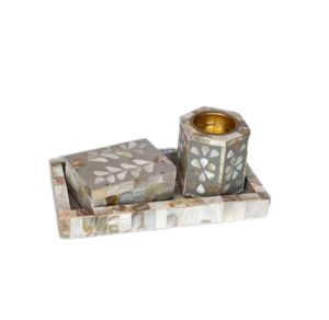 Juego de quemador de incienso para decoración de mesa, set de 3 piezas de perlas de la madre de Arabia Saudita, Mubkhar, Bakhor, Ramadán, regalos Eid, Decoración de mesa Islámica - Product Image 1