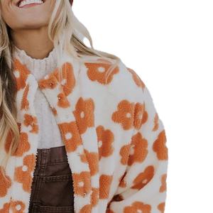 Vestes en polaire matelassée pour femmes Logo solide Design hiver décontracté bouton décoration haute qualité respirant et coupe-vent - Product Image 2