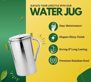 Pichets élégants en acier inoxydable de luxe modernes 100% faits à la main avec une capacité de 1000L Durables pour toutes les occasions Prix de gros - Product Image 4