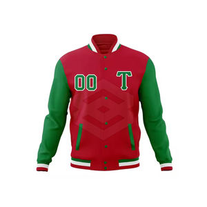 Chaqueta deportiva con letras de chenilla bordadas para hombre, chaqueta de invierno de alta calidad de último diseño de manga larga - Product Image 1