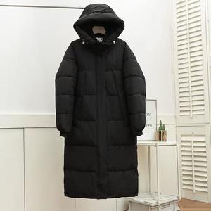 Veste longue d'hiver réversible pour femmes grande taille manteau à capuche toile respirante coton imperméable extérieur chaud Design intérieur - Product Image 5
