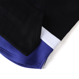 Sweat à capuche unisexe en polaire premium pour l'hiver, col lacet, brodé, chaud et épais, 100 % biologique, pour l'équipe de hockey noire de l'État - Product Image 3