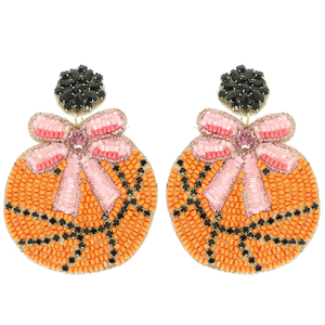 Boucles d'oreilles faites à la main avec des perles 100% en verre et une ambiance festive, parfaites pour les femmes recherchant une broderie artistique et des couleurs - Product Image 1