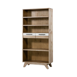 SOHO Collection 1850mm Height Modern Design OEM ODM Customize Services High Quality <b>Solid</b> <b>Wood</b> Storage Living Room <b>Bookcase</b> - Product Image 1