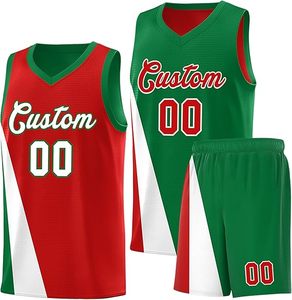 Ensemble de basket-ball durable, réversible et respirant, maillot et short en mesh, design double face, séchage rapide pour une tenue d'équipe durable - Product Image 3