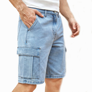 Shorts Cargo de Mezclilla Lavada para Hombre 2025, Shorts de Jeans Holgados con Múltiples Bolsillos para Moda Casual de Verano al Aire Libre - Product Image 3