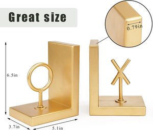 Extremos de libro dorados, soportes decorativos de alta resistencia, tapones de Metal, únicos y modernos - Product Image 3