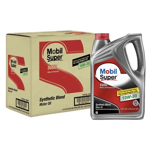 Mobil 10W-30ซุปเปอร์5000สังเคราะห์ผสม5ควอร์ต3แพ็คสำหรับน้ำมันหล่อลื่นยานยนต์ - Product Image 2