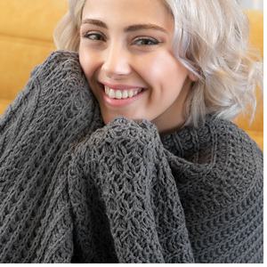 Venta al por mayor King Size Manta Algodón Beige Manta de punto 100% Acrílico REBECCA Manta 200*220 cm Alta calidad Home Tekstile - Product Image 6