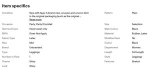 Женское нижнее белье из латекса - Product Image 5