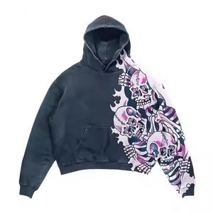 Nueva tendencia adultos polar pulóver sudaderas con capucha de alta calidad 100% invierno térmico Terry sólido cuello con capucha bajo MOQ - Product Image 4