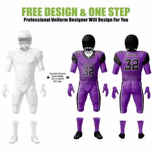 ชุดฝึกพิมพ์ลายชุดอเมริกันฟุตบอลวิทยาลัยแบบกำหนดเองพร้อมกางเกงขาสั้นบุนวมชุดเกมสำหรับทีมกีฬา - Product Image 2