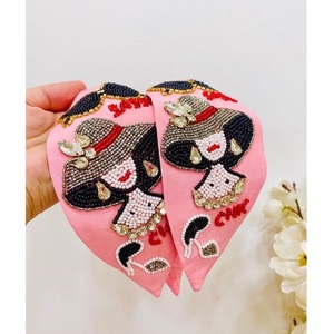 Statement Seed Beaded Hairbands for Women Eye-Catching Beads for Unique Hair Styling Adding Glamour To Hairstyle - Product Image 4