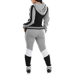 Conjunto Deportivo de Dos Piezas para Mujer, con Capucha, Estampado, Cintura Elástica, Estilo Casual, Holgado, para Entrenamiento, Trotar, 2025 - Product Image 5