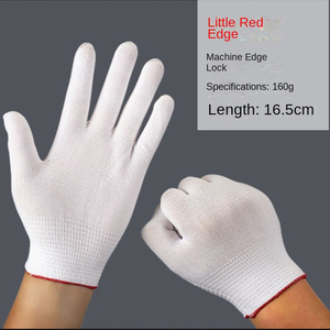 Gants de travail blancs Jacquard en nylon épaissi pour la protection du travail Fil de coton latex résistant à l'usure pour l'hiver XL - Product Image 5