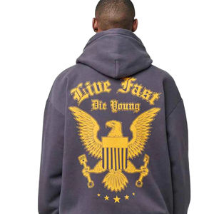 Boxy Fit Classic <b>Hoodies</b> Men's Cotton Thermal Fleece Heavy Weight <b>Hoodies</b> Custom Embroidery <b>American</b> Trend Hot Selling <b>Hoodies</b> - Product Image 5