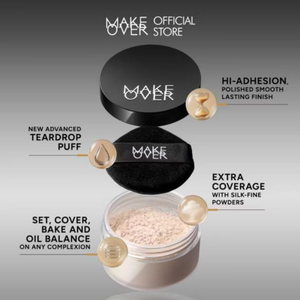 Poudre translucide soyeuse et lisse personnalisable OEM ODM MAKE OVER 07 Vanille 30 g REVAMP poudre mate longue durée - Product Image 5