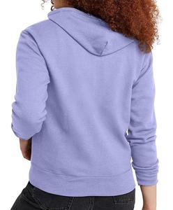 Sweat à capuche zippé complet sweat à capuche uni épais sweat zippé oversize pour femme hiver personnalisé OEM thermique capuche zippée intégrale respirante - Product Image 3