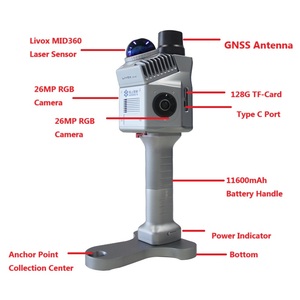 Scanner LiDAR 3D portable GEOSUN GS-200G avec capteur laser Livox Mid-40, système de numérisation SLAM pour la cartographie intérieure - Product Image 2