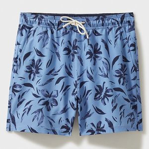 Pantalones cortos de playa informales de moda para hombre con cintura suave 100% tela de satén de algodón de secado rápido y respetuosos con el medio ambiente para nadar y correr - Product Image 6