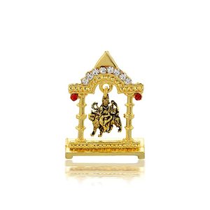 Colgante Charm Bling De San Lázaro - Aleación Bañada En Oro 14K Con Circonitas Cúbicas - Estilo Hip Hop