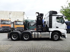 Camion à benne basculante BEST SHIPPING 6X4 Mercede s Ben Z AROCS 2648 LS Grue mobile Euro 6 Transmission automatique Système hydraulique - Product Image 6