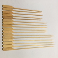 Brochettes en bambou naturel, résistantes à la chaleur, antiadhésives, faciles à nettoyer, outil de barbecue, brochettes plates de taille personnalisée (10-30 cm) pour grillades