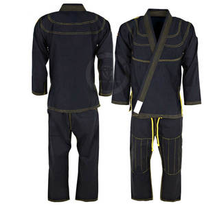 Costumes de Jiu Jitsu de couleur vierge unie pour hommes solides avec logo personnalisé costumes de Jiu Jitsu - Product Image 6